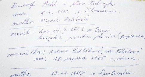 Obrázek 2 Poznámky Rudolfa Štolfy mladšího k životu Rudolfa Pohla. Zdroj Soukromý archiv Rudolfa Štolfy mladšího (2).jpg